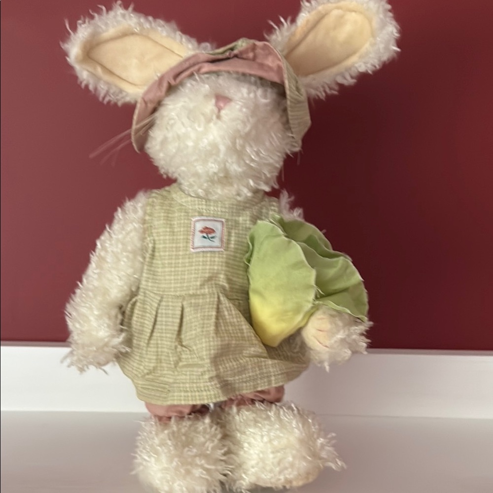 Boyds Bears Charming Plush Bunny in Green Dress